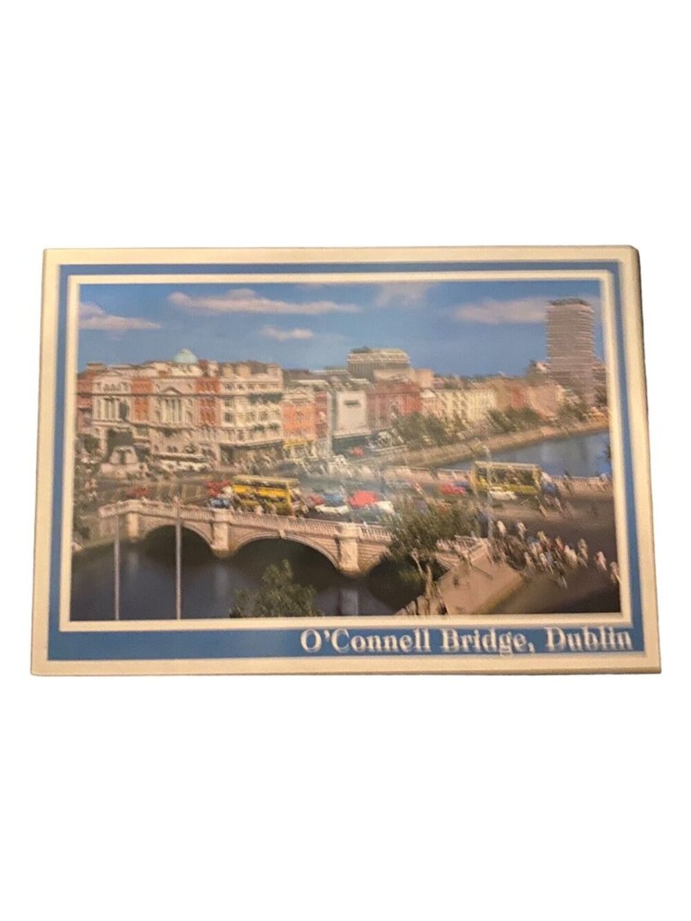 O’Connell Bridge Dublin Vtg Postcard Ireland John Hinde Unposted